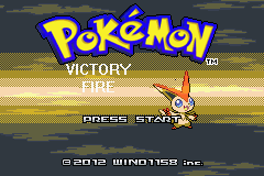 Pokemon Victory Fire (beta 1.75) Title Screen